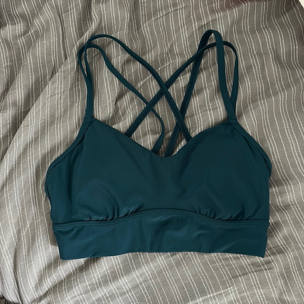 Greenish blue Target all in motion sports bra, size small, perfect condition